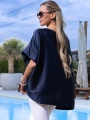 BLUZKA Kimono Pasuje na Rozmiary 2XL, 3XL, 4XL ARMIDA - blue