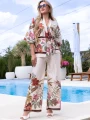 KOMPLET Kimono Pasuje na Rozmiary ANNELIE - Biel