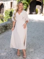 SUKIENKA Zakładki Pasuje na Rozmiary 36 38 40 ZOE - Beige