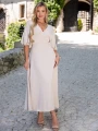 SUKIENKA Zakładki Pasuje na Rozmiary 36 38 40 ZOE - Beige