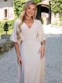 SUKIENKA Zakładki Pasuje na Rozmiary 36 38 40 ZOE - Beige
