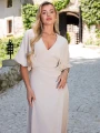 SUKIENKA Zakładki Pasuje na Rozmiary 36 38 40 ZOE - Beige