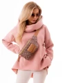Bluza asymetryczna - pudrowa