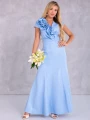 Sukienka błyszcząca maxi Ginevra - baby blue