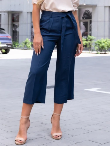 Spodnie rybaczki culloty - navy