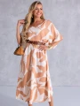 SUKIENKA Maziaje DEKOLT V Oversize NAIVARA - orange