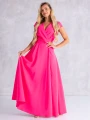 Sukienka gładka maxi Olivia - fuksja