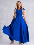 Sukienka gładka maxi Olivia - szafir