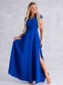 Sukienka gładka maxi Olivia - szafir