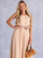 SUKIENKA Maxi RÓŻA Pasek CA-YA - Beige