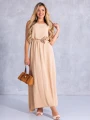 SUKIENKA Maxi RÓŻA Pasek CA-YA - Beige