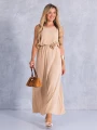 SUKIENKA Maxi RÓŻA Pasek CA-YA - Beige