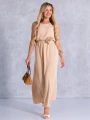 SUKIENKA Maxi RÓŻA Pasek CA-YA - Beige