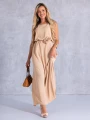 SUKIENKA Maxi RÓŻA Pasek CA-YA - Beige