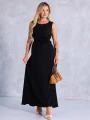 SUKIENKA Maxi RÓŻA Pasek CA-YA - Black