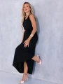 SUKIENKA Maxi RÓŻA Pasek CA-YA - Black