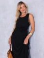 SUKIENKA Maxi RÓŻA Pasek CA-YA - Black