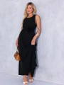 SUKIENKA Maxi RÓŻA Pasek CA-YA - Black