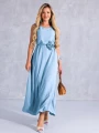 SUKIENKA Maxi RÓŻA Pasek CA-YA - Baby Blue