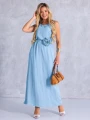 SUKIENKA Maxi RÓŻA Pasek CA-YA - Baby Blue