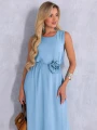 SUKIENKA Maxi RÓŻA Pasek CA-YA - Baby Blue