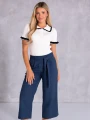 Spodnie rybaczki culloty - navy