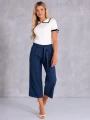 Spodnie rybaczki culloty - navy