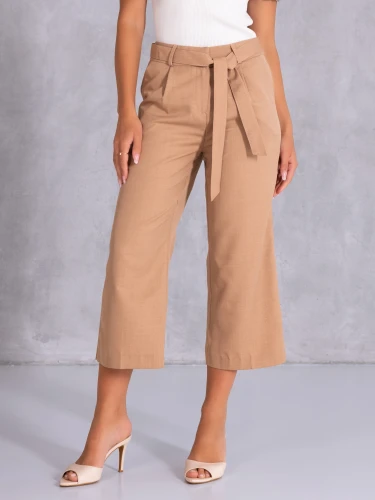 Spodnie rybaczki culloty - beige