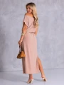 Sukienka MAXI ze sznurkiem SAMANTHA - beżowy