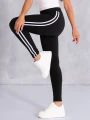Spodnie dresowe legginsy - czarne