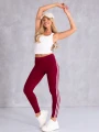 Spodnie dresowe legginsy - bordowe