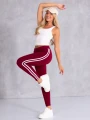 Spodnie dresowe legginsy - bordowe