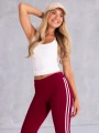 Spodnie dresowe legginsy - bordowe
