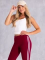 Spodnie dresowe legginsy - bordowe