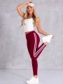 Spodnie dresowe legginsy - bordowe