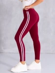 Spodnie dresowe legginsy - bordowe