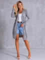 KARDIGAN Lekki Narzutka ADE-LAISA - Szary