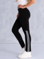 LEGGINSY Spodnie Lampasy SA-MARIA - Czarny