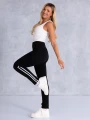 LEGGINSY Spodnie Lampasy SA-MARIA - Czarny