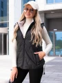KAMIZELKA Bezrękawnik ZĄBKI Ściągacze ELLENA - Black