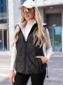 KAMIZELKA Bezrękawnik ZĄBKI Ściągacze ELLENA - Black