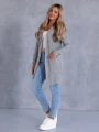 KARDIGAN Narzutka WZÓR Kulki TIFF-ANY - Szary