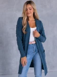 KARDIGAN Narzutka WZÓR Kulki TIFF-ANY - Blue