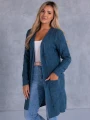 KARDIGAN Narzutka WZÓR Kulki TIFF-ANY - Blue