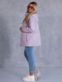 KURTKA Pikowana KRATA Ściągacz ILIA - Lila