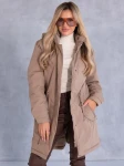 Kurtka parka z kapturem MACY - beige