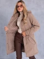 Kurtka parka z kapturem MACY - beige