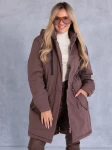 Kurtka parka z kapturem MACY - brown