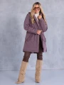 Kurtka parka z kapturem MACY - violet