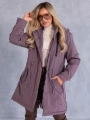 Kurtka parka z kapturem MACY - violet